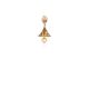 Elegant Pink Stone Bell Jhumka Earring