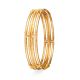 Bold Double-Layer Pipe Bangle