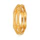 Artisan Gold Hexagon Pattern Bangle