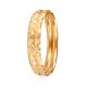 Floral Embossed Gold Bangle
