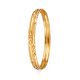 Wavy Dual-Tone Gold Bangle