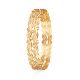 Geometric Block Gold Bangle