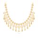 Artisan Gold Leaf & Tear Drop Necklace