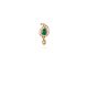 Emerald Teardrop Bead Earring