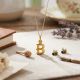 Fascinating Biophilic Casting Gold Pendant