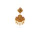 Classic Temple Motif with Pearl Drops Earring