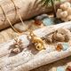 Cutest Gold Dolphin Casting Pendant