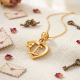 Love Symbolized Casting Gold Pendant