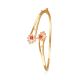 Floral Textured Gold Gadi