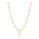 Contemporary Oval Gold Necklace