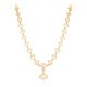 Elegant Geometric Link Gold Necklace