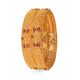 Fancy Balls Gold Bangle