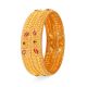 Fancy Balls Gold Bangle