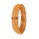 Fancy Balls Gold Bangle