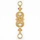 Gold Modern Floral Mugappu for Thali Chain
