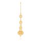 Gold Bridal Nethichudi with Drops
