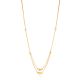 Laser-Cut Double Layered Gold Chain