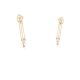 Geometric Chain Dangler Casting Drop Earring
