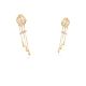 Geometric Chain Dangler Casting Drop Earring