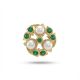 Floral Pearl Stone Stud