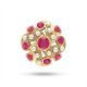 Floral Pearl Stone Stud