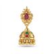 Floral Multicolor Stone Gold Jhumka