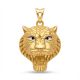 Bold Tiger Design Gold Pendant