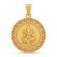 Ornate Frame Ganesha Gold Pendant