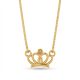Elegant Crown Kids Gold Necklace