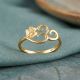 Botanical Ladies Casting Gold Ring
