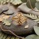 Modern Leaf Gold Ring
