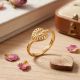 Ladies Casting Heart Gold Ring