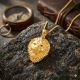 Majestic Alpha Lion Casting Gold Pendant