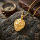 Majestic Alpha Lion Casting Gold Pendant