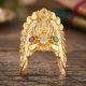 Womens Divine Lakshmi Gold Ring
