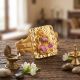 Goddess Lakshmi Enamel Gold Ring