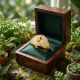 Gold Tortoise Signet Stone Ring