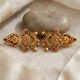 Ornate Antique Peacock Gold Drops