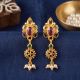 Royal Pearl Drop Gold Earrings