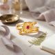 Fancy Floral With Stone Gold Ring