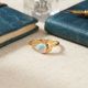 Pastel Enamel Gold Casting Ring