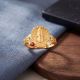Sacred Perumal Casting Gold Ring