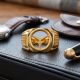 Mercedes Benz Logo Gold Casting Ring