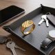 Urban Radiance Grid Casting Gold Ring