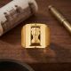 Emblem Casting Gold Gents Ring