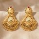 Elegant Heritage Gold Chandbali Drops