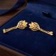 Classic Leaf Gold Casting Earrings