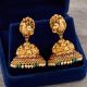 Antique Mayura Jhumka Gold Earrings