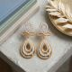 Charming Teardrop Gold Casting Drops