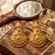 Heritage Twin Mayura Gold Drop Earrings